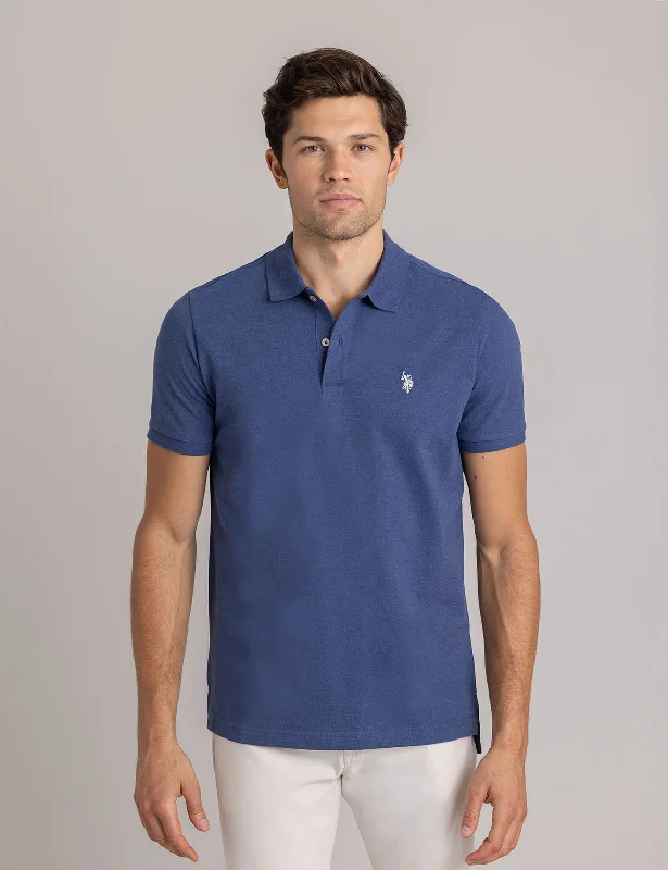 Men's high - collar polo shirts with a modern twistMen Polo with Anti - Pilling Properties for Long - Lasting QualitySOLID PIQUE SMALL LOGO POLO SHIRT