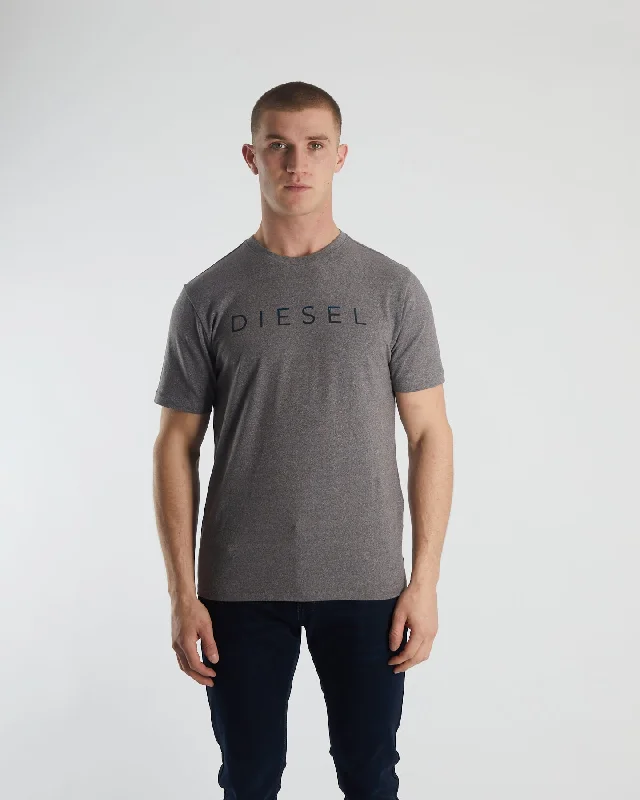 Men T - Shirts with Pintucked Details for Added TextureJin Tee Grey Marl